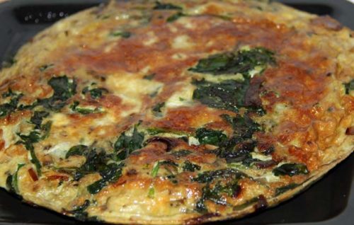 Keto Spanische Tortilla mit Spinat - Ketoseportal